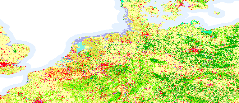 Layer 'Internal color map' rendered in GeoServer