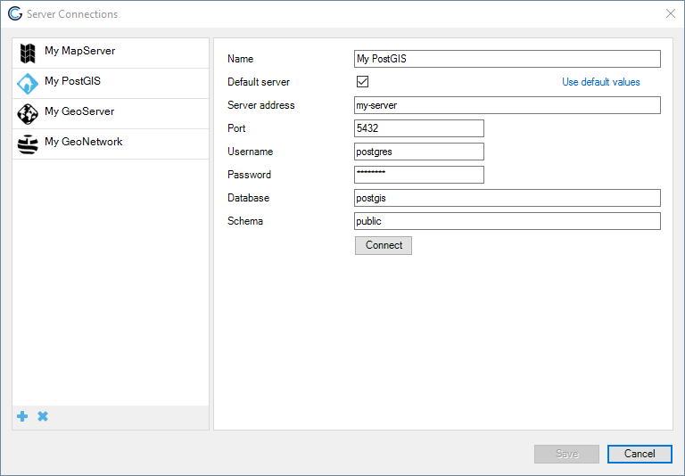 PostGIS Server Configuration