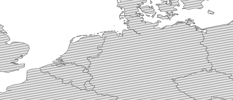 Layer 'Arbitrary angle line fill' rendered in MapServer
