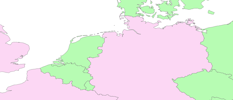Layer 'Countries' rendered in GeoServer