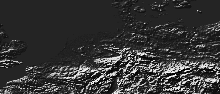 Layer 'Stretched - histogram equalize' rendered in MapServer