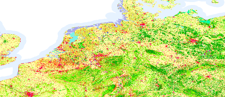 Layer 'Unique value - attribute table' rendered in ArcGIS