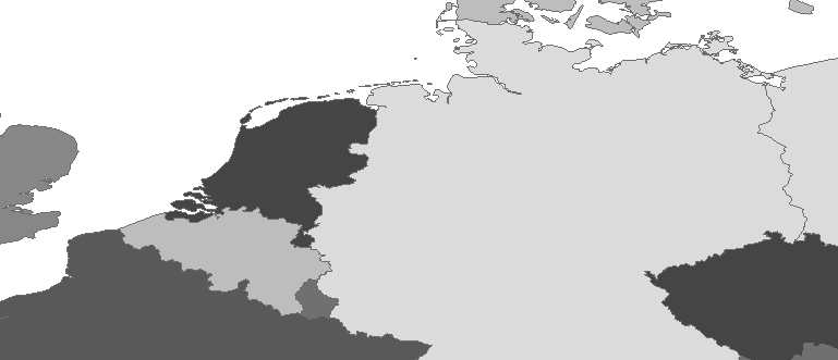 Layer 'Countries' rendered in ArcGIS