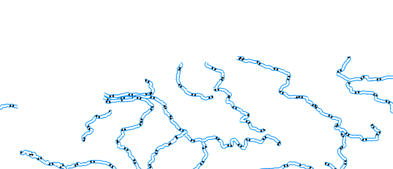 Layer 'Rivers' rendered in GeoServer