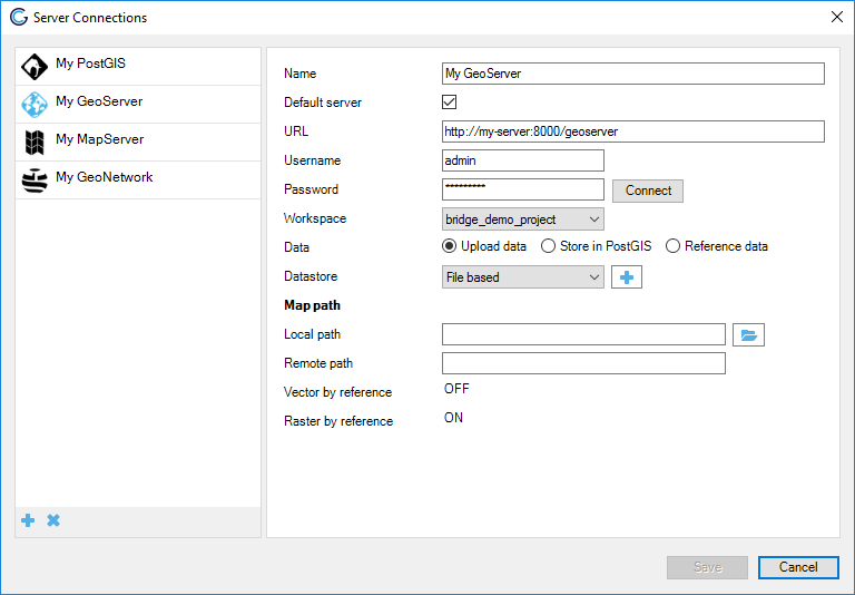 Publish rasters by reference